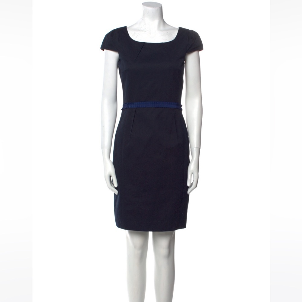 Sônia Bogner Knee-Length Navy Blue Dress